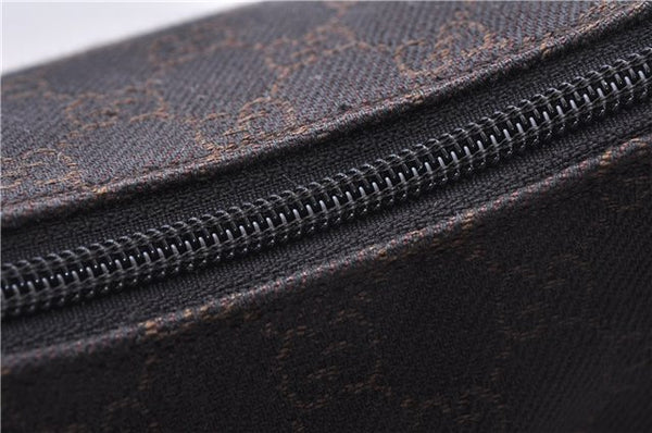 Authentic GUCCI Shoulder Hand Bag Purse GG Canvas Leather 105649 Brown 2784E