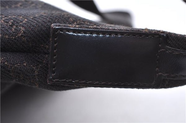 Authentic GUCCI Shoulder Hand Bag Purse GG Canvas Leather 105649 Brown 2784E