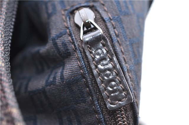 Authentic GUCCI Shoulder Hand Bag Purse GG Canvas Leather 105649 Brown 2784E