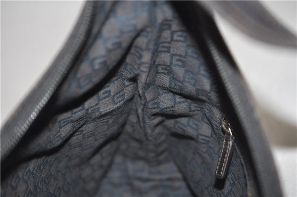 Authentic GUCCI Shoulder Hand Bag Purse GG Canvas Leather 105649 Brown 2784E