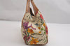 Authentic GUCCI Jackie Flora Shoulder Hand Bag Canvas Leather 145819 White 2784I