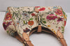 Authentic GUCCI Jackie Flora Shoulder Hand Bag Canvas Leather 145819 White 2784I