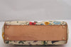 Authentic GUCCI Jackie Flora Shoulder Hand Bag Canvas Leather 145819 White 2784I