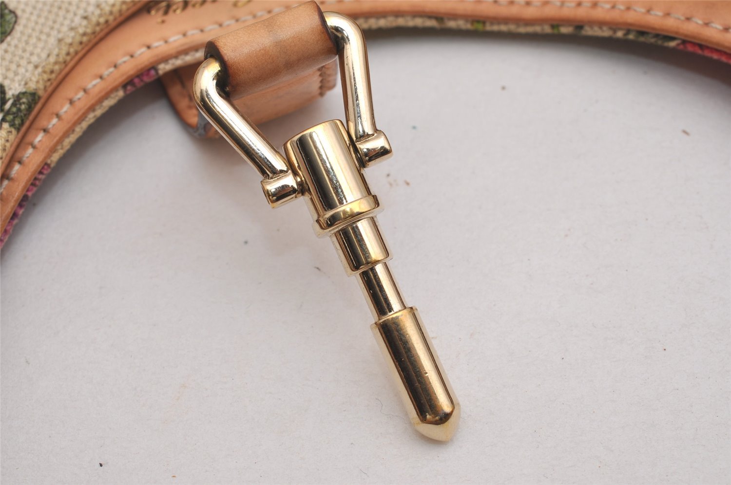 Authentic GUCCI Jackie Flora Shoulder Hand Bag Canvas Leather 145819 White 2784I