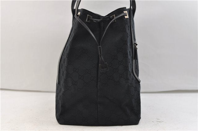 Authentic GUCCI Shoulder Hand Bag Purse GG Canvas Leather 0190493 Black 2785E