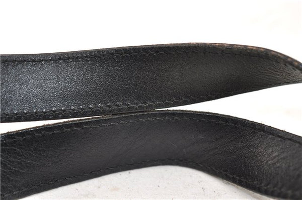 Authentic GUCCI Shoulder Hand Bag Purse GG Canvas Leather 0190493 Black 2785E