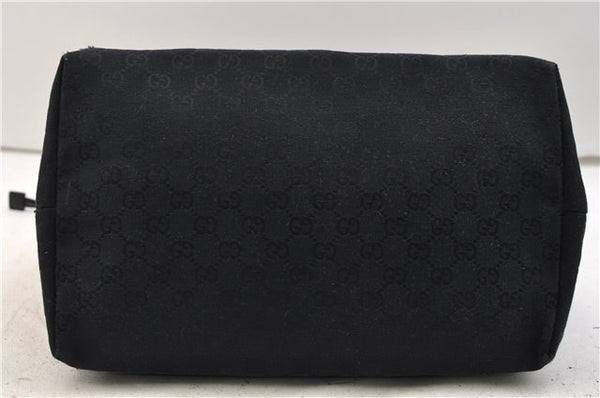 Authentic GUCCI Shoulder Hand Bag Purse GG Canvas Leather 0190493 Black 2785E