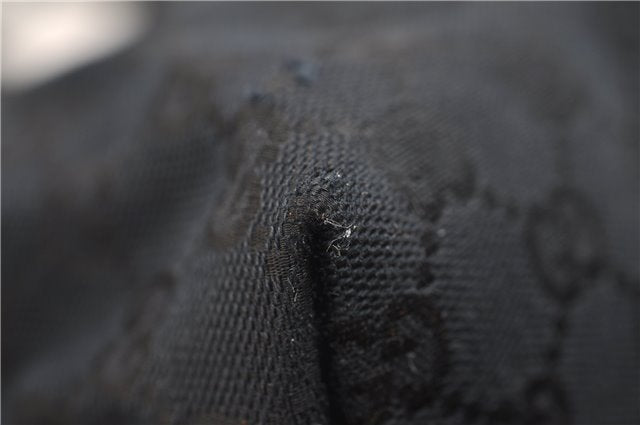 Authentic GUCCI Shoulder Hand Bag Purse GG Canvas Leather 0190493 Black 2785E