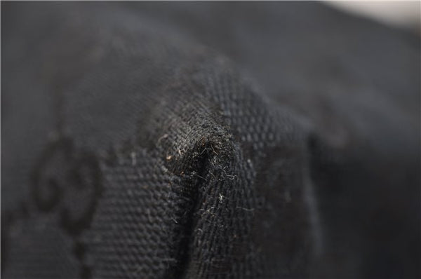 Authentic GUCCI Shoulder Hand Bag Purse GG Canvas Leather 0190493 Black 2785E