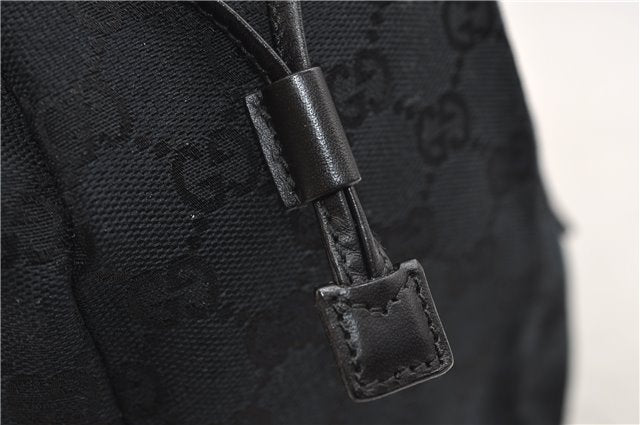 Authentic GUCCI Shoulder Hand Bag Purse GG Canvas Leather 0190493 Black 2785E