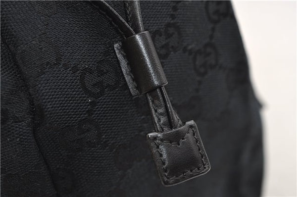 Authentic GUCCI Shoulder Hand Bag Purse GG Canvas Leather 0190493 Black 2785E