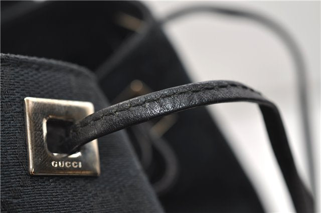 Authentic GUCCI Shoulder Hand Bag Purse GG Canvas Leather 0190493 Black 2785E
