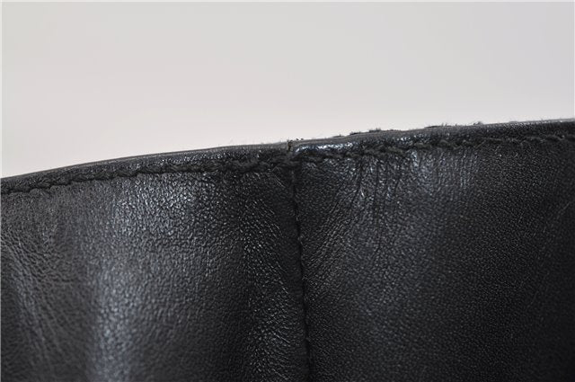 Authentic GUCCI Shoulder Hand Bag Purse GG Canvas Leather 0190493 Black 2785E