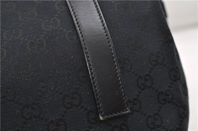 Authentic GUCCI Shoulder Hand Bag Purse GG Canvas Leather 0190493 Black 2785E