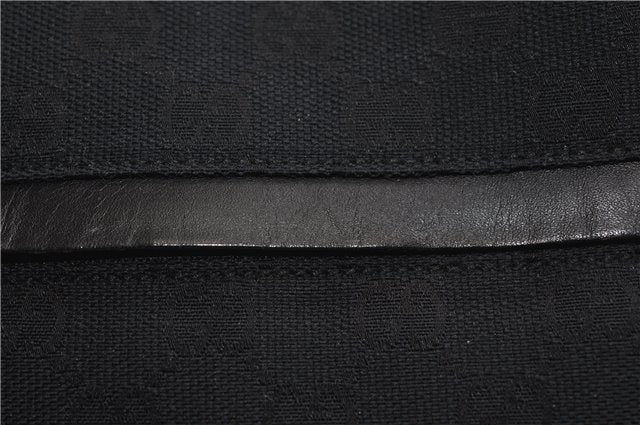 Authentic GUCCI Shoulder Hand Bag Purse GG Canvas Leather 0190493 Black 2785E