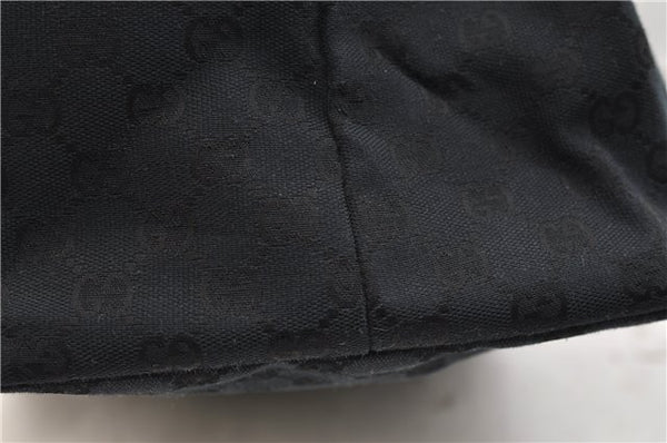 Authentic GUCCI Shoulder Hand Bag Purse GG Canvas Leather 0190493 Black 2785E