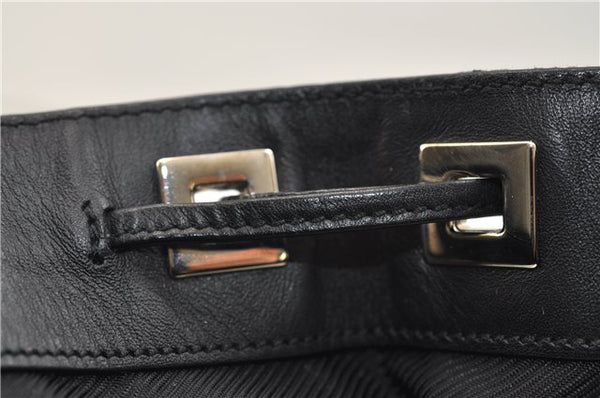 Authentic GUCCI Shoulder Hand Bag Purse GG Canvas Leather 0190493 Black 2785E