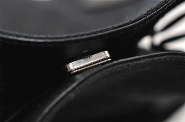 Authentic GUCCI Shoulder Hand Bag Purse GG Canvas Leather 0190493 Black 2785E