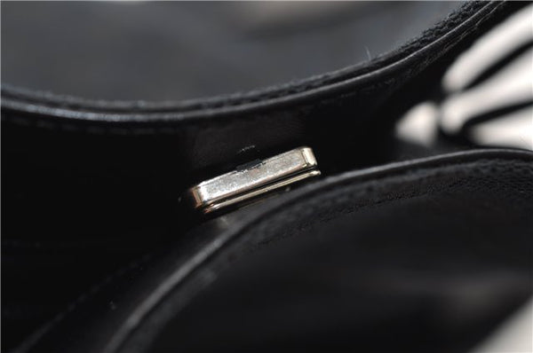 Authentic GUCCI Shoulder Hand Bag Purse GG Canvas Leather 0190493 Black 2785E