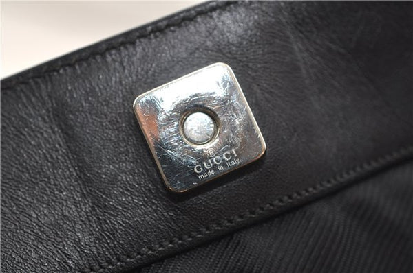 Authentic GUCCI Shoulder Hand Bag Purse GG Canvas Leather 0190493 Black 2785E