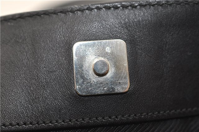 Authentic GUCCI Shoulder Hand Bag Purse GG Canvas Leather 0190493 Black 2785E