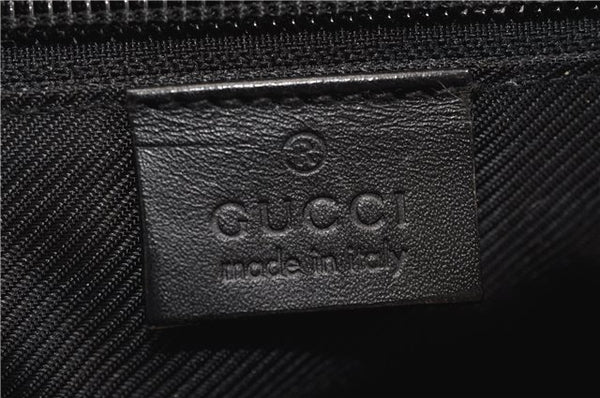 Authentic GUCCI Shoulder Hand Bag Purse GG Canvas Leather 0190493 Black 2785E