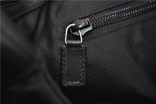 Authentic GUCCI Shoulder Hand Bag Purse GG Canvas Leather 0190493 Black 2785E