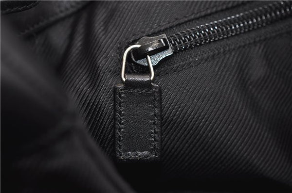 Authentic GUCCI Shoulder Hand Bag Purse GG Canvas Leather 0190493 Black 2785E