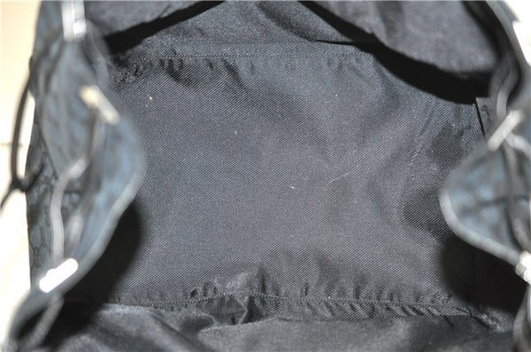 Authentic GUCCI Shoulder Hand Bag Purse GG Canvas Leather 0190493 Black 2785E