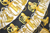 Authentic HERMES Carre 90 Scarf "Cliquetis" Silk Black 2786D