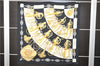 Authentic HERMES Carre 90 Scarf "Cliquetis" Silk Black 2786D