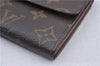 Auth Louis Vuitton Monogram Pochette Porte Monnaie Credit Wallet M61726 LV 2786F