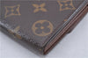 Auth Louis Vuitton Monogram Pochette Porte Monnaie Credit Wallet M61726 LV 2786F