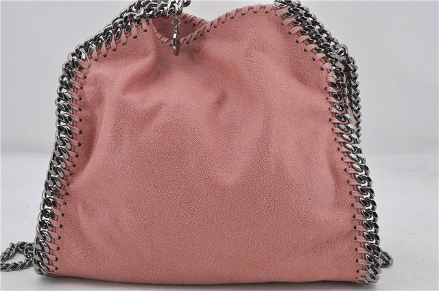 Authentic Stella McCartney Falabella Mini Shoulder Hand Bag Leather Pink 2787E