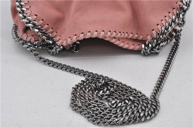 Authentic Stella McCartney Falabella Mini Shoulder Hand Bag Leather Pink 2787E