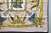 Authentic HERMES Carre 90 Scarf "GRAND UNIFORME" Silk Pink 2788D