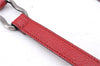 Authentic BURBERRY Vintage Leather Shoulder Cross Body Bag Purse Red 2788E