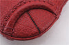 Authentic BURBERRY Vintage Leather Shoulder Cross Body Bag Purse Red 2788E