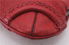 Authentic BURBERRY Vintage Leather Shoulder Cross Body Bag Purse Red 2788E