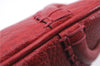 Authentic BURBERRY Vintage Leather Shoulder Cross Body Bag Purse Red 2788E