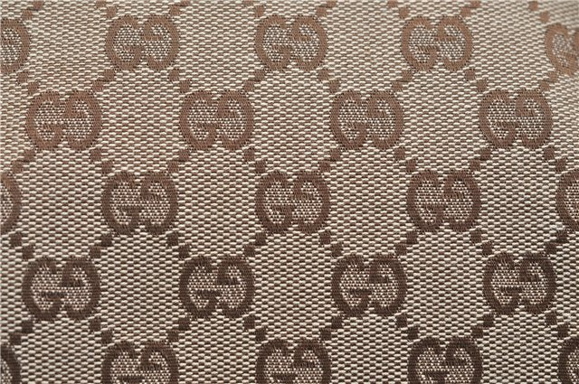 Authentic GUCCI Shoulder Hand Bag Purse GG Canvas Leather 101919 Brown 2789E