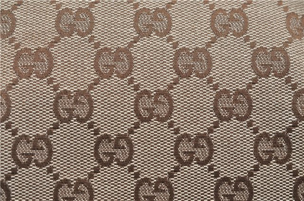 Authentic GUCCI Shoulder Hand Bag Purse GG Canvas Leather 101919 Brown 2789E