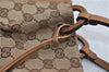 Authentic GUCCI Shoulder Hand Bag Purse GG Canvas Leather 101919 Brown 2789E