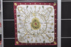 Authentic HERMES Carre 90 Scarf "LES CLES" Silk Bordeaux Red 2790D