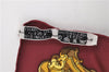 Authentic HERMES Carre 90 Scarf "LES CLES" Silk Bordeaux Red 2790D