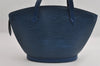 Authentic Louis Vuitton Epi Saint Jacques Hand Bag Blue M52275 LV 2790I