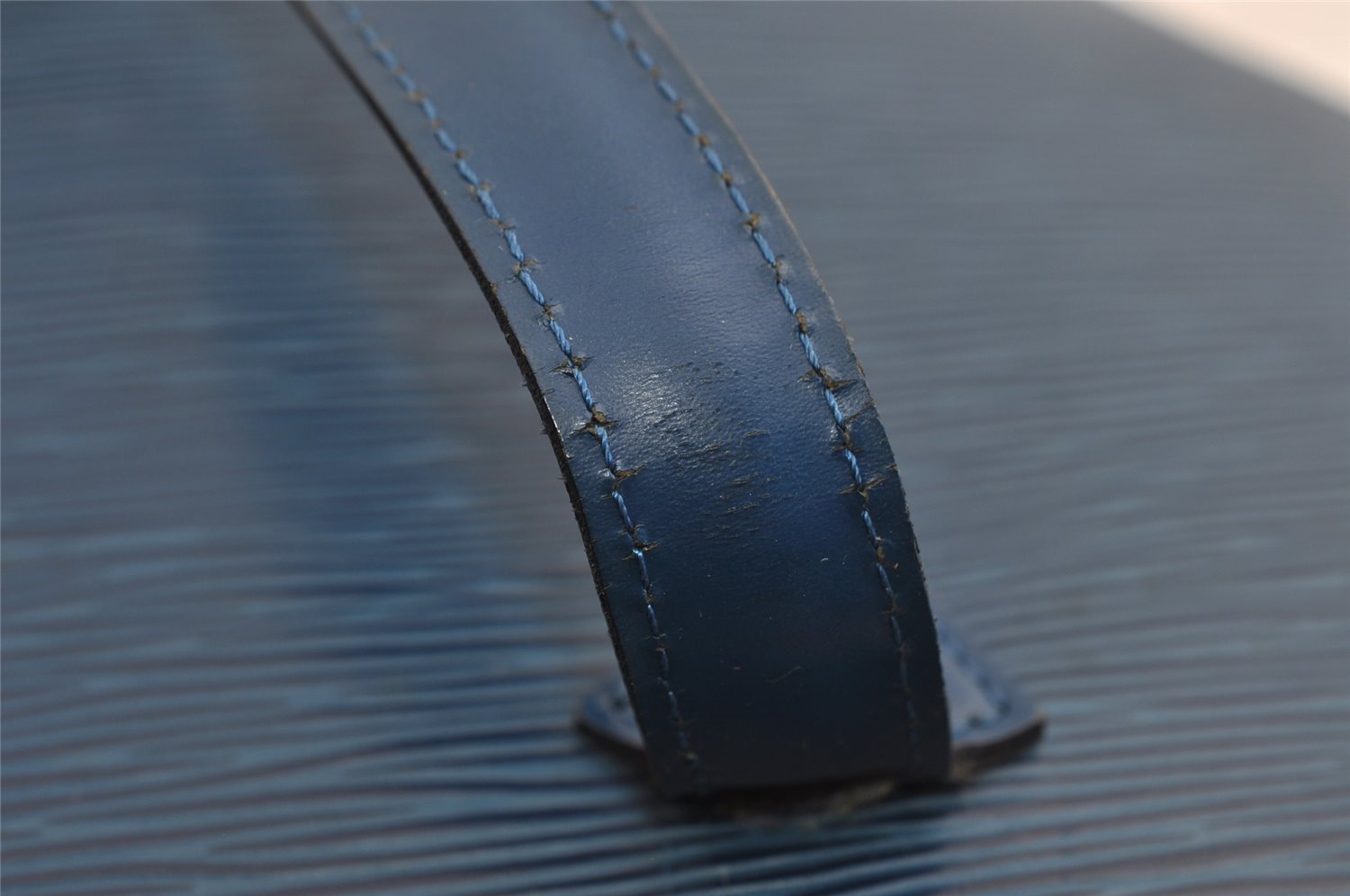 Authentic Louis Vuitton Epi Saint Jacques Hand Bag Blue M52275 LV 2790I