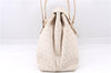 Authentic FENDI Zucchino Mamma Baguette Shoulder Hand Bag PVC Beige 2791E