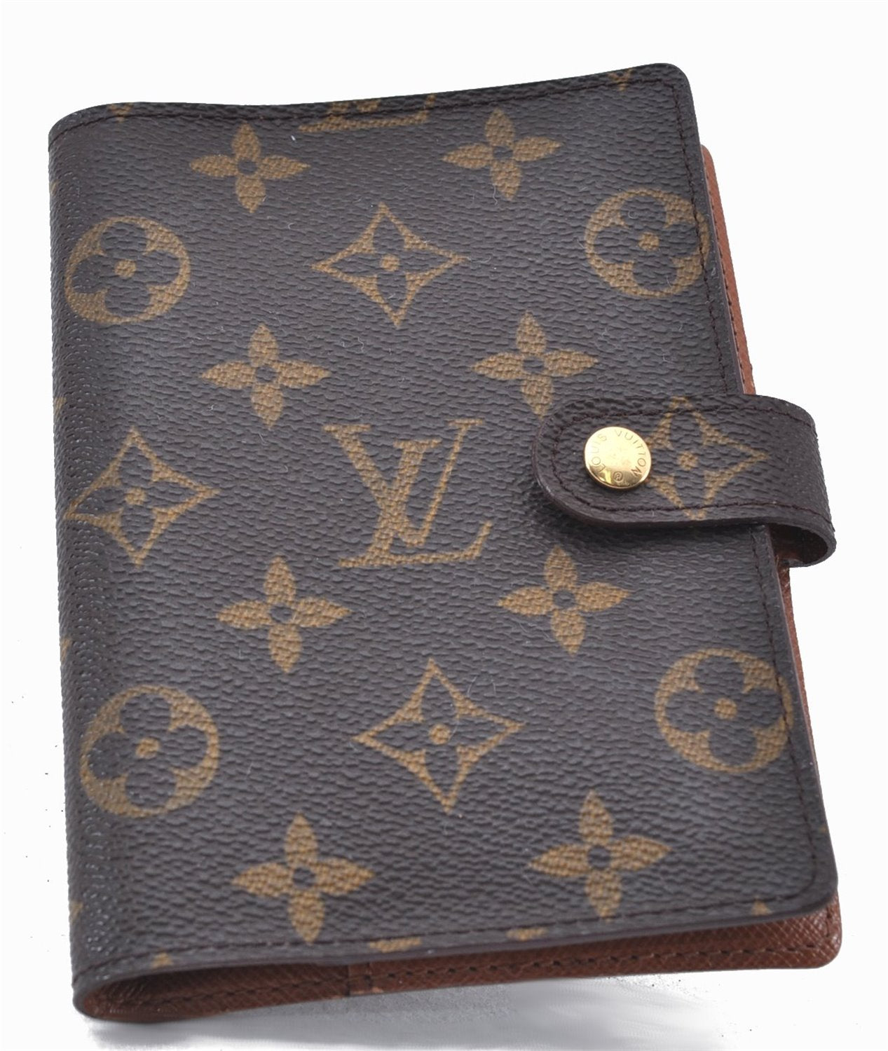 Authentic Louis Vuitton Monogram Agenda PM Notebook Cover R20005 LV 2791F