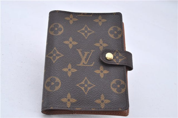 Authentic Louis Vuitton Monogram Agenda PM Notebook Cover R20005 LV 2791F